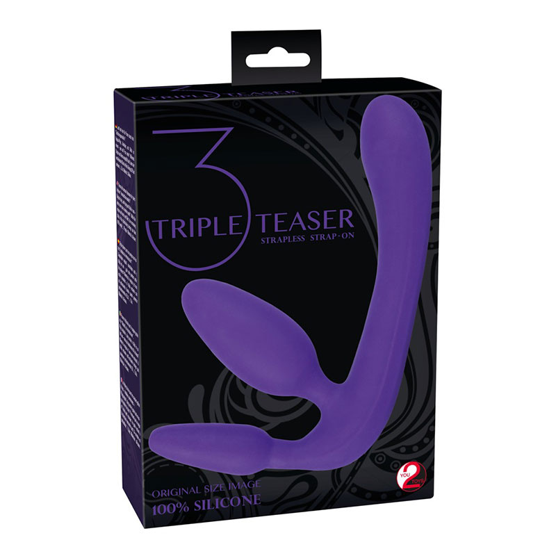 You2Toys Triple Teaser Vibrating Strapless Strap-On
