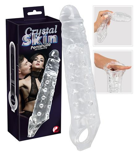 Crystal Skin Prodlužující návlek na penis XXL