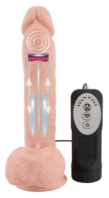 Medical silikonový realistický pulzátor 21 cm