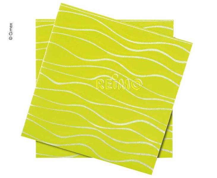 GIMEX Ubrousky, limetkové, velikost 165x165mm, 20 kusů