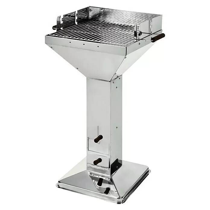 Zahradní gril na dřevěné uhlí Grillstar / nerezová ocel Varianta: ivi1