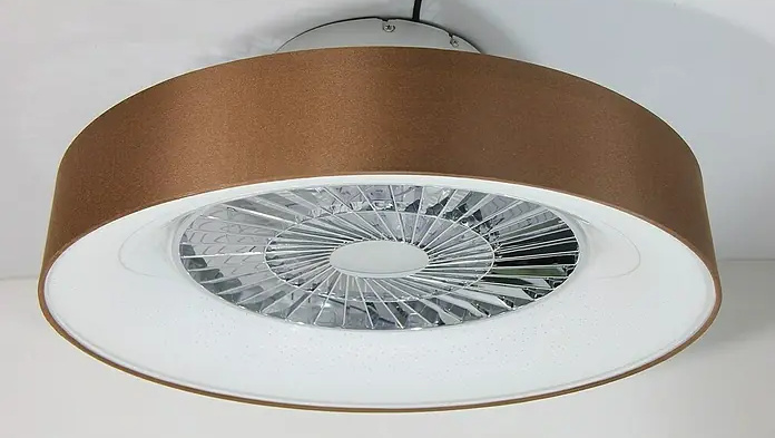 Stropní ventilátor s LED osvětlením Proklima / 40 W / ∅ 57 cm / hnědá/stříbrná Varianta: ivi1