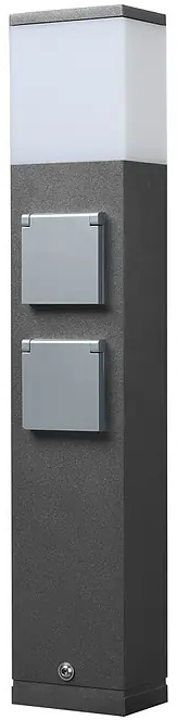 LED chodníkové světlo Lavida Milan / 12 W / teplá bílá / šedá Varianta: ivi1