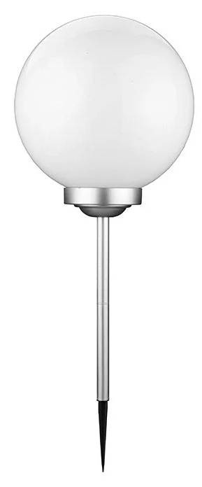 German Solární LED lampa Fara / O 25 cm / zemní hrot / studená bílá / bílá/stříbrná Varianta: ivi1