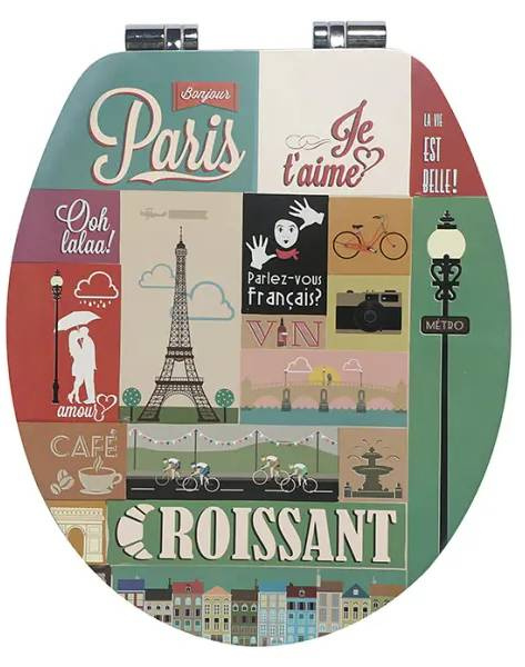 WC sedátko Poseidon Paris / MDF / softclose / rozteč 11-20 cm / vícebarevná Varianta: ivi1