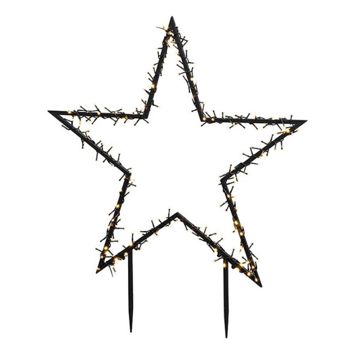 German Venkovní zahradní osvětlení / tvar hvězda / 225 LED / 102 cm / IP44 / černá Varianta: ivi0