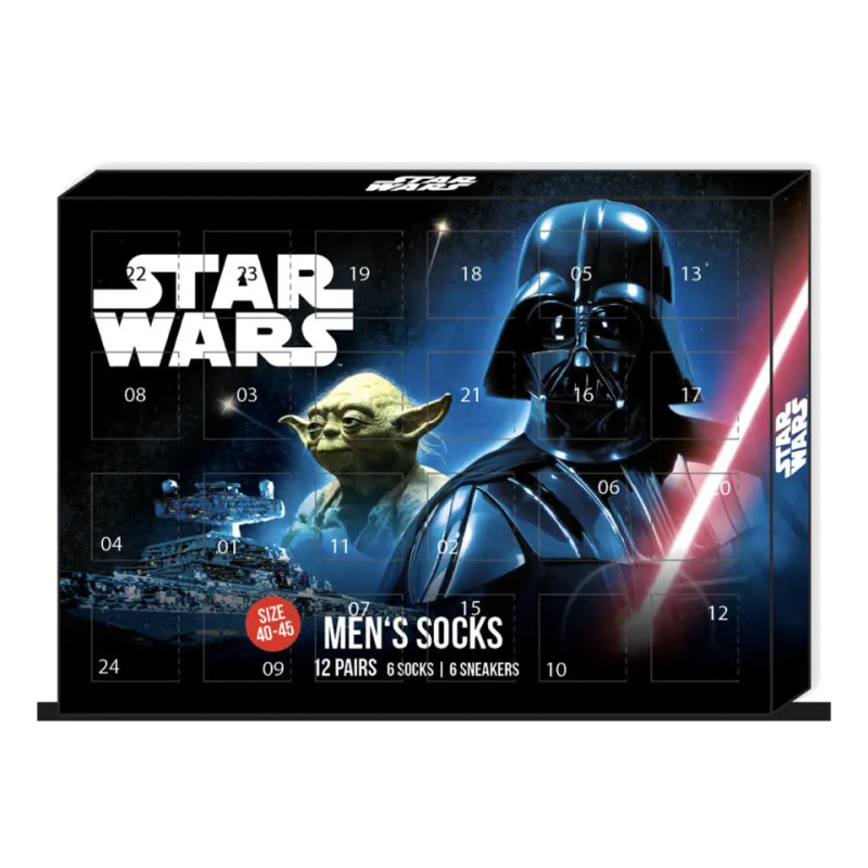 Star Wars Adventní kalendář Ponožky Star Wars