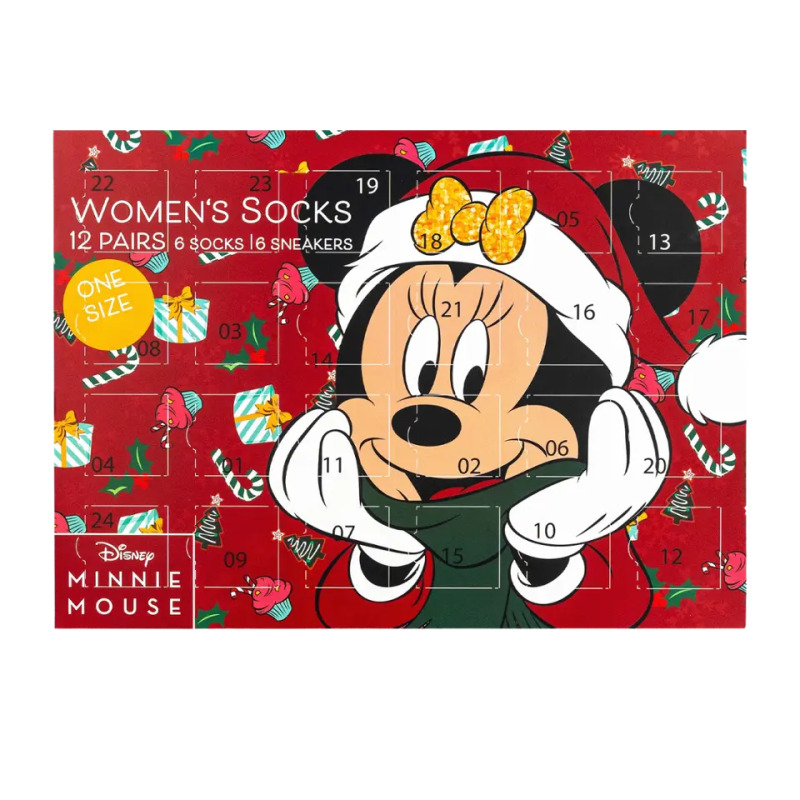 Minnie Mouse Adventní kalendář Minnie Mouse Ponožky