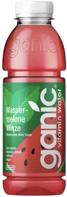 Ganic Vitamínová voda 500 ml - meloun/ máta