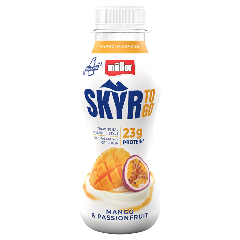 Müller Skyr to go mango-passion fruit