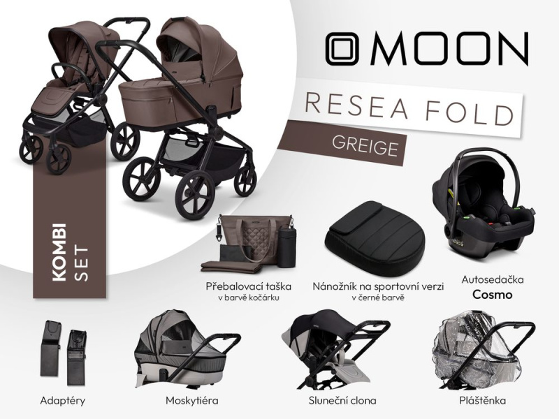 Moon ReSea FOLD kombi set - GREIGE