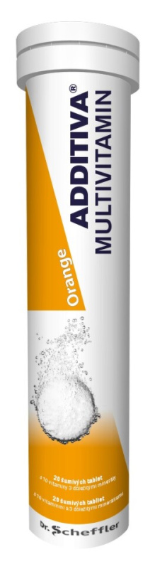 ADDITIVA Multivitamin pomeranč 20 šumivých tablet