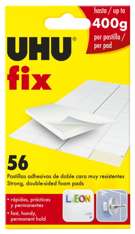 Oboustranně lepicí polštářky UHU Fix 56 ks Uhu
