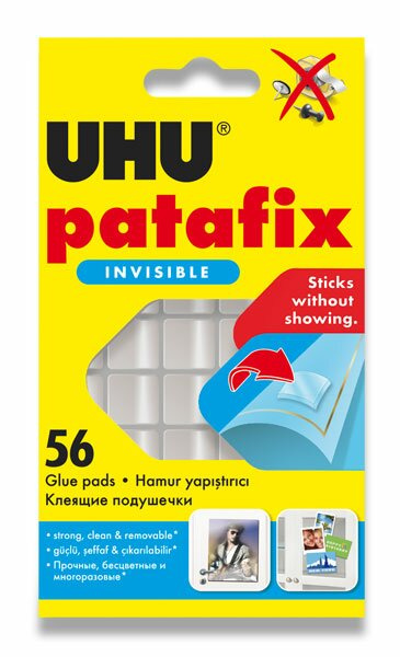 Lepicí guma UHU patafix Invisible - transparentní, 56 ks