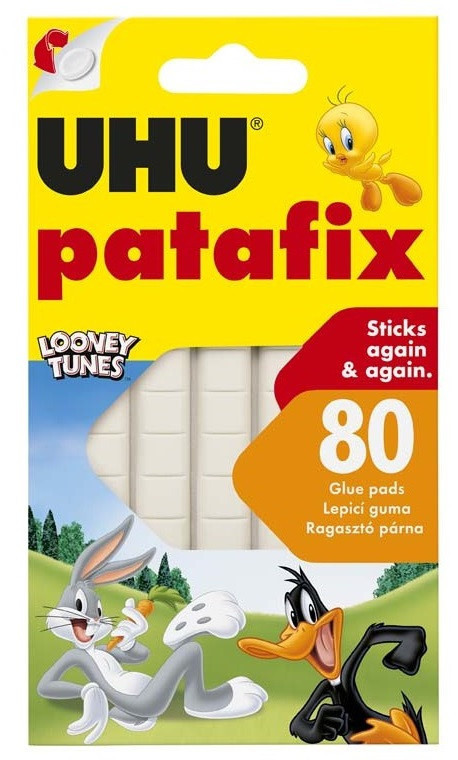 Samolepicí montážní guma UHU Tac Patafix Super Mario bílá, 80 ks Uhu
