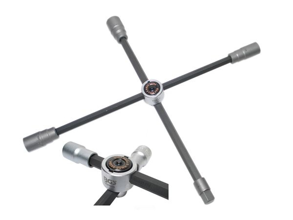 BGS Technic BGS 1456 Křížový klíč na kola osobních automobilů 17 x 19 x 22 x 1/2"