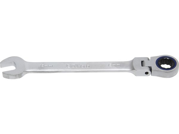 BGS Technic BGS 1565 Očkoplochý klíč 15 mm s ráčnou, kloubový