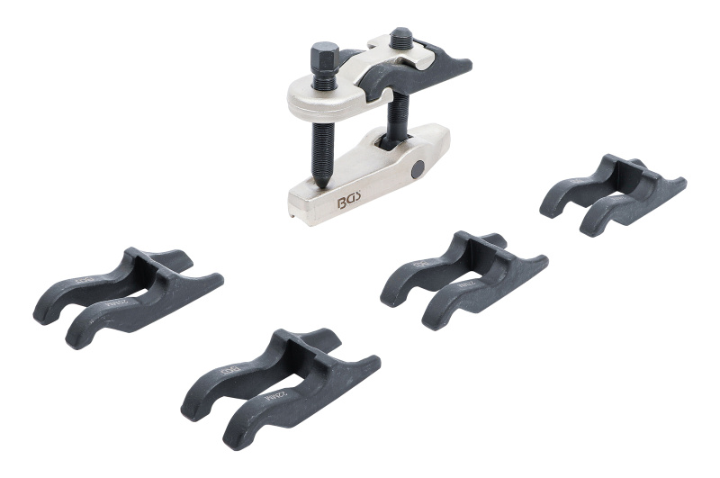 BGS technic Stahovák kulových čepů s výměnnými vidlicemi 20-30 mm, sada 7 ks - BGS 17901