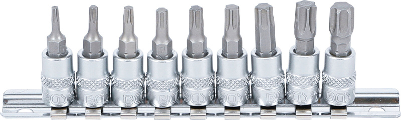 Hlavice s bity TORX, 1/4", 9 ks, T10 - T50 - B2164