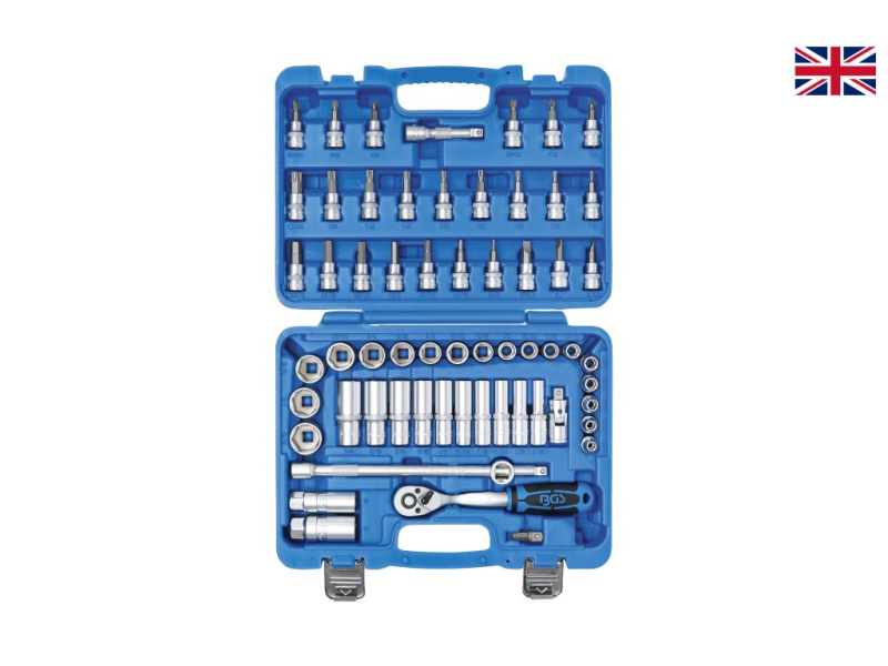 Gola sada 3/8”, palcová, 61 ks - B2215