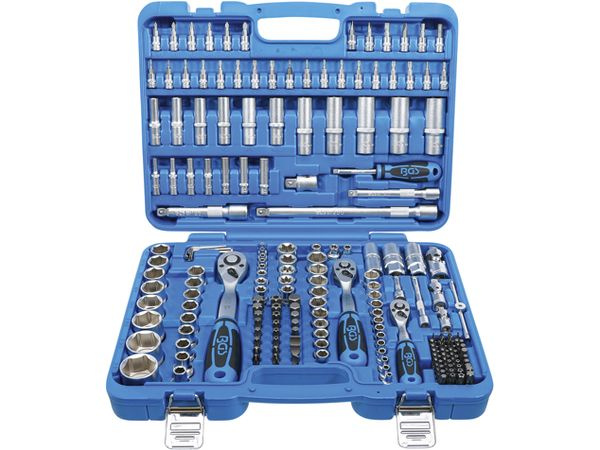 Gola sada, 1/4", 3/8", 1/2", palcová, 192 ks - BGS 2245