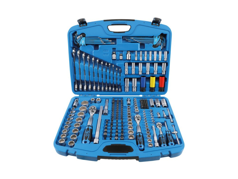 Gola sada, Gear Lock, 1/2", 3/8", 1/4", 218 ks - BGS 2290