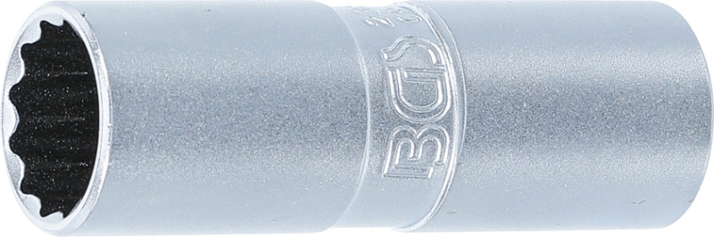 Nástrčný klíč na svíčky 16 mm, 1/2", s přídržnou gumou, BGS - B2385
