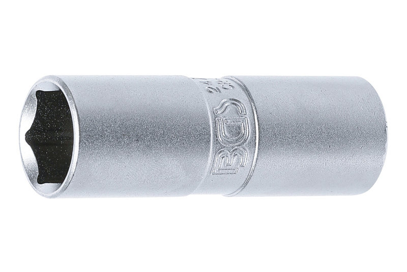 Nástrčný klíč na svíčky 16 mm, 1/2", gumová hlavice, BGS - B2472