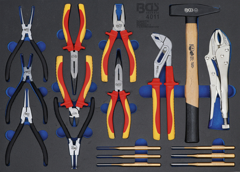 Sada nářadí v pěnové výplni, 17 ks - B4011