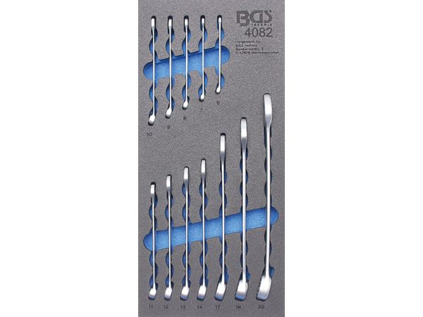 Sada očkoplochých klíčů v pěnové výplni, 6 - 22 mm, 12 ks - B4082