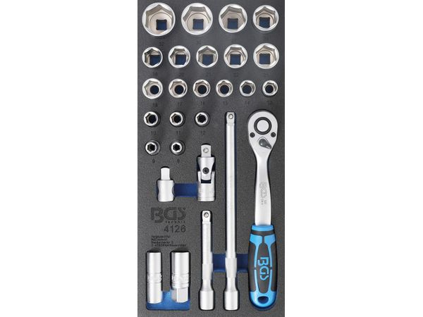 Gola sada v pěnové výplni, 1/2", 27 ks - B4126