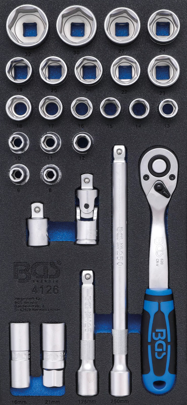 Gola sada v pěnové výplni, 1/2", 27 ks - B4126