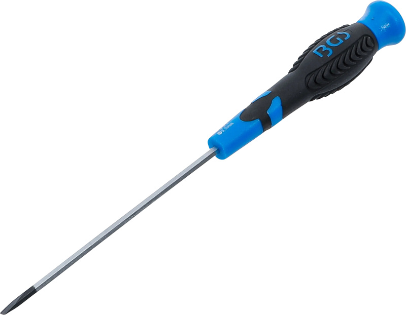 BGS Technic BGS 4901 Plochý šroubovák 3 x 100 mm, unášecí 4hran 1/4" v rukojeti