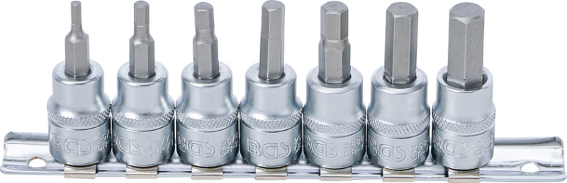 Hlavice s bity IMBUS 3/8", 7 ks, 3 - 10 mm - B5107