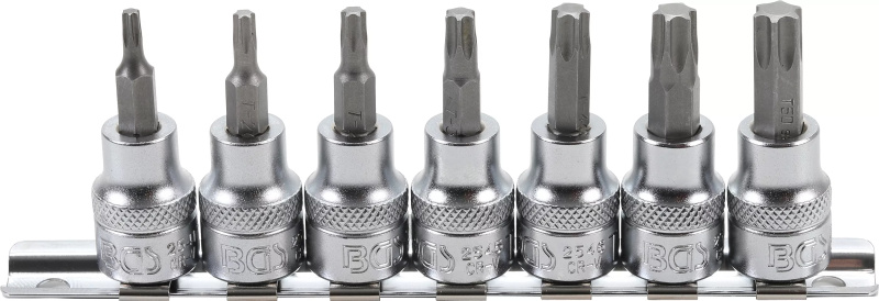Hlavice s bity TORX, 3/8", 7 ks, T15 - T50 - B5108