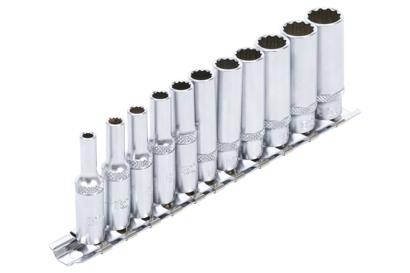 Nástrčné klíče, dvanáctihranné, 1/4 ", 11 ks - B5251