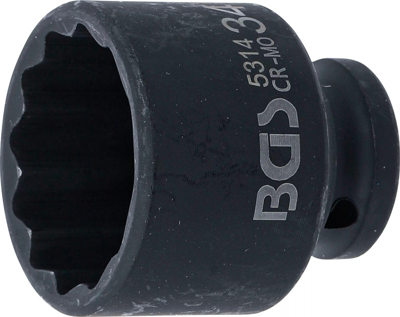 Silová nástrčná hlavice 1/2", dvanáctihranná, 34 mm, BGS - B5314
