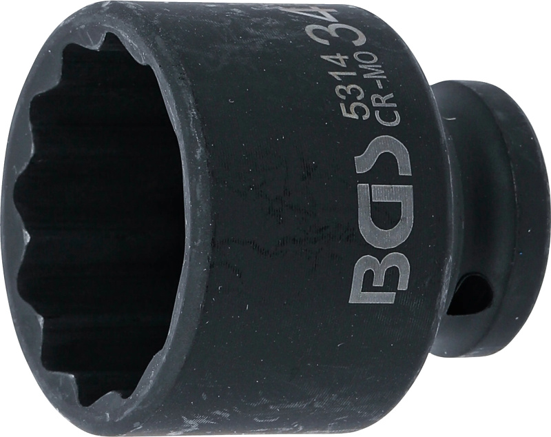 Silová nástrčná hlavice 1/2", dvanáctihranná, 34 mm, BGS - B5314