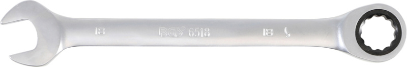 Očkoplochý ráčnový klíč, 18 mm - B6518
