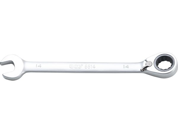 BGS Technic BGS 6614 Očkoplochý klíč 14 mm s přepínací ráčnou