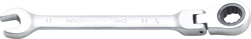 BGS Technic BGS 6711 Očkoplochý klíč 11 mm s ráčnou, kloubový