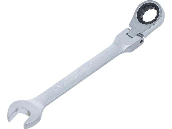 BGS Technic BGS 6714 Očkoplochý klíč 14 mm s ráčnou, kloubový