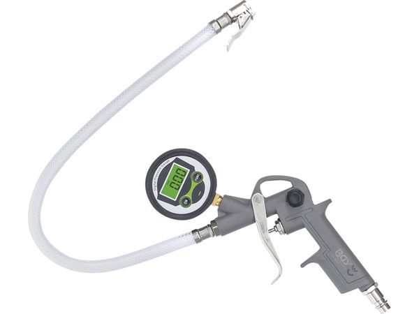 Hustič pneu s digitálním manometrem, 0 - 8 bar - B6794