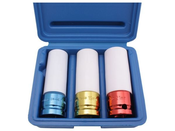 Sada vnitřních nástrčných klíčů na ALU kola, 1/2", 3 ks - B7200