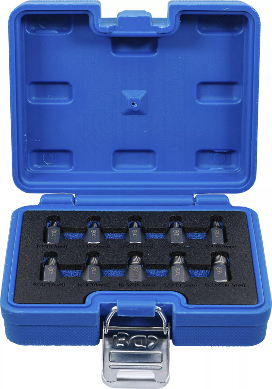 Sada pro povolení poškozených šroubů, 10 ks, BGS - B8547