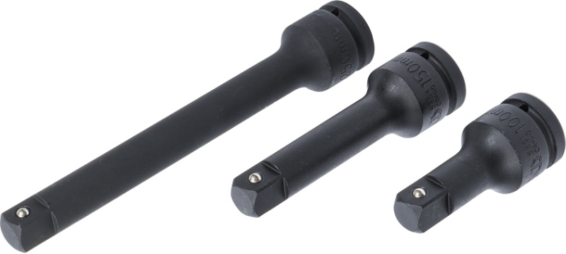Sada silových prodloužení 3/4" vnitřní/vnější čtyřhran, 3 ks, BGS - B8840