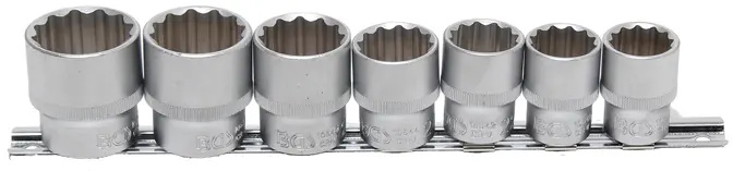 Sada nástrčných klíčů 1/2", 12hranný, 20 - 32 mm, 7 ks, BGS - B9109