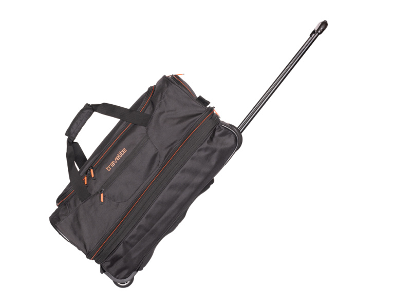 Travelite Basics Cestovní taška na kolečkách S 55cm Černá Rozšiřitelná