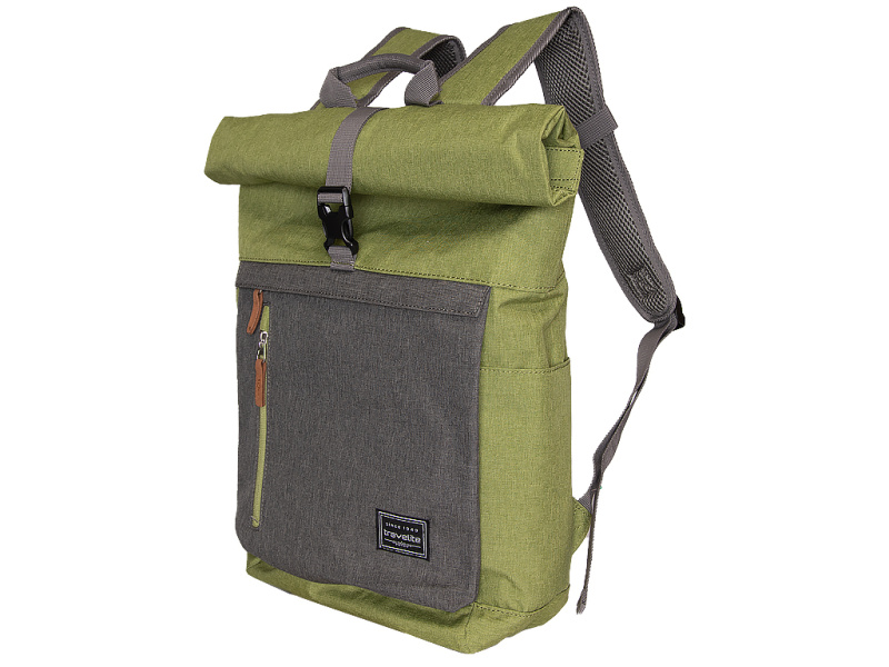 Travelite Batoh Basics Roll-up Zelený