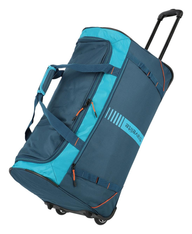 Travelite Basic Active 71cm Cestovní taška na kolečkách Modrá Petrol 86L